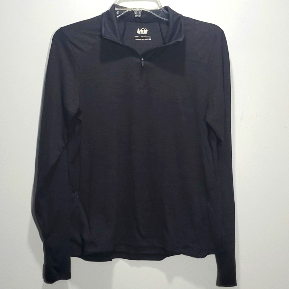 REI Co-op Quarter Zip Dark Gray Small